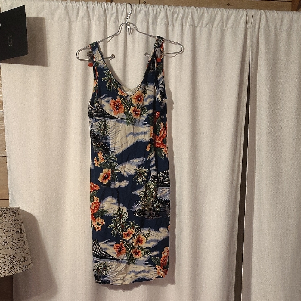 Jones New York Tropical Print Midi Dress Size 8